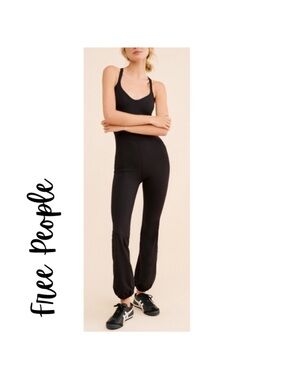 Free People Movement Lets Bounce Tank-Strap Jumpsuit